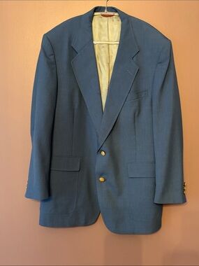 Hart Schaffner Marx Vintage Blue Jack Nicklaus Blazer with Gold Buttons